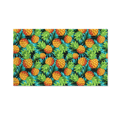 Exotic Tropical Pineapple Pattern Print Polyester Flag