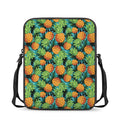 Exotic Tropical Pineapple Pattern Print Rectangular Crossbody Bag