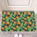 Exotic Tropical Pineapple Pattern Print Rubber Doormat