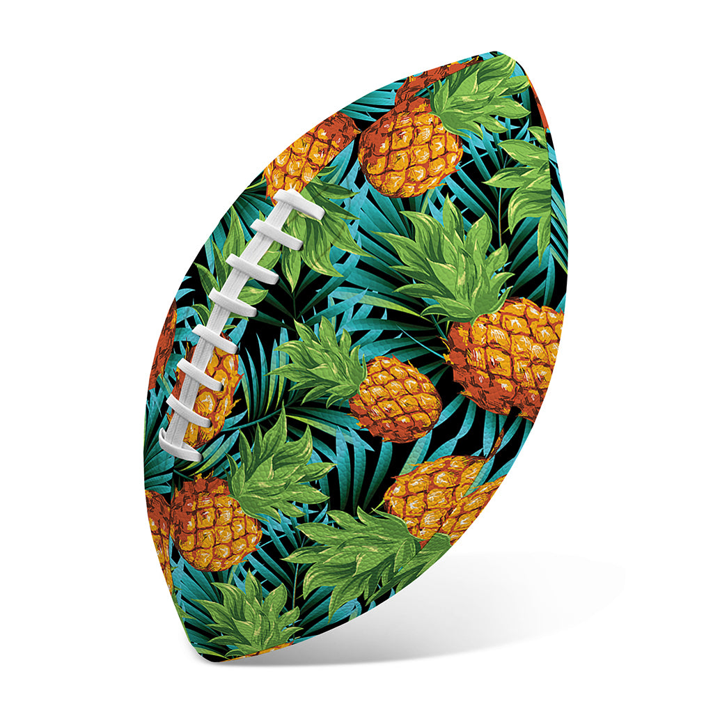 Exotic Tropical Pineapple Pattern Print Rugby Ball