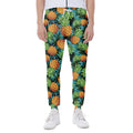 Exotic Tropical Pineapple Pattern Print Joggers