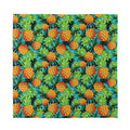Exotic Tropical Pineapple Pattern Print Silk Bandana