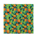Exotic Tropical Pineapple Pattern Print Silk Bandana
