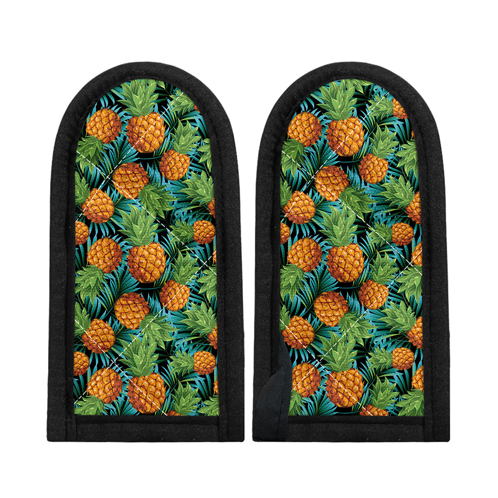 Exotic Tropical Pineapple Pattern Print Skillet Handle Cover