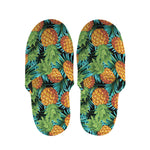Exotic Tropical Pineapple Pattern Print Slippers