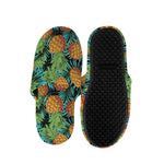 Exotic Tropical Pineapple Pattern Print Slippers