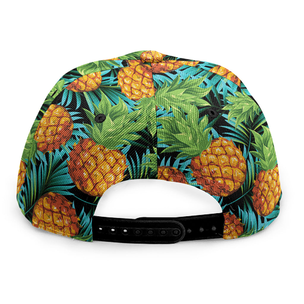 Exotic Tropical Pineapple Pattern Print Snapback Cap