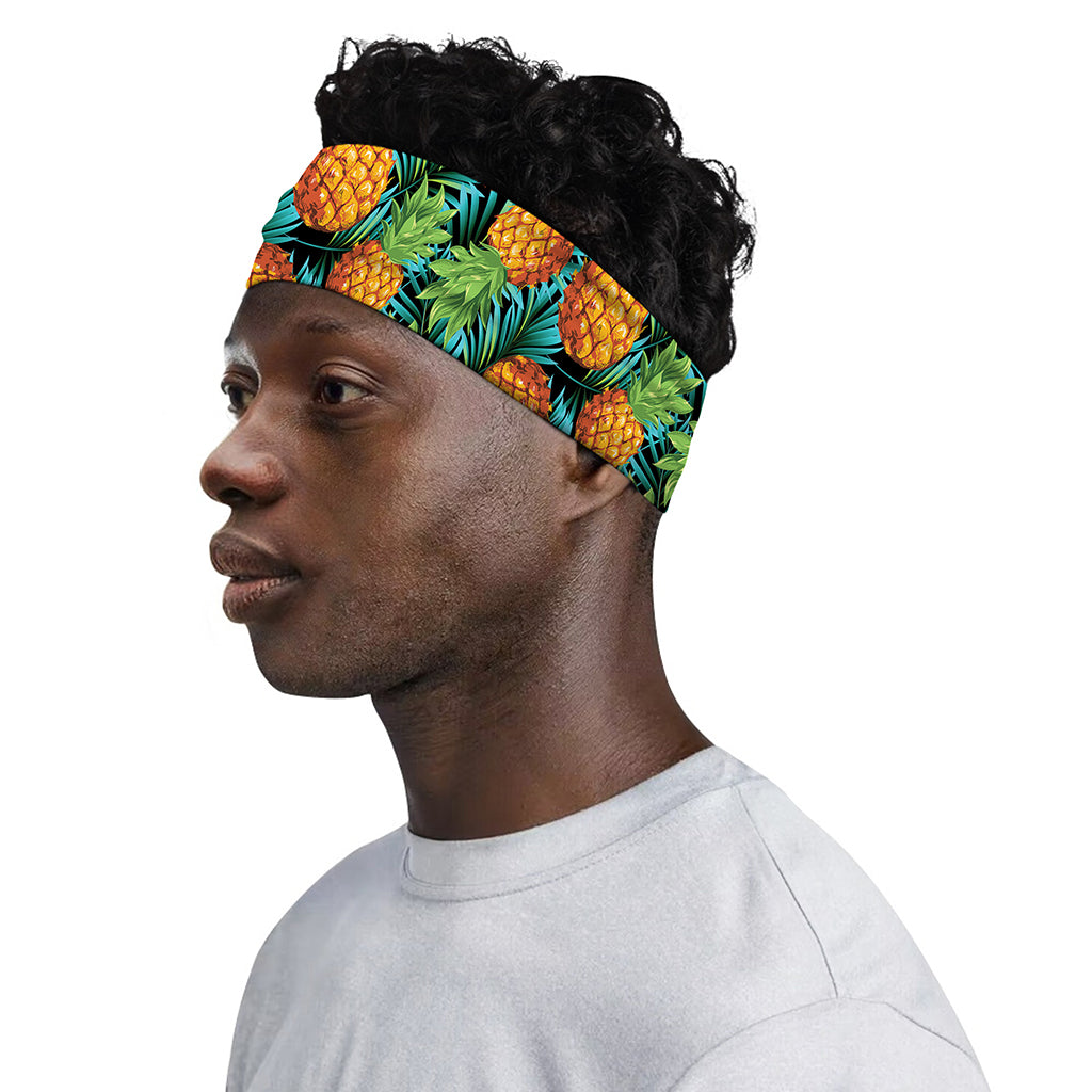 Exotic Tropical Pineapple Pattern Print Sports Headband