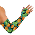 Exotic Tropical Pineapple Pattern Print Sun Protection Arm Sleeves