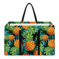 Exotic Tropical Pineapple Pattern Print Utility Tote Bag