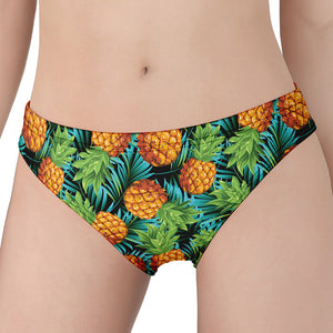 Exotic Tropical Pineapple Pattern Print Women's Panties