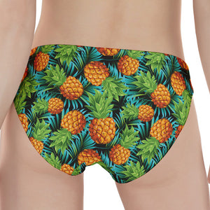 Exotic Tropical Pineapple Pattern Print Women's Panties