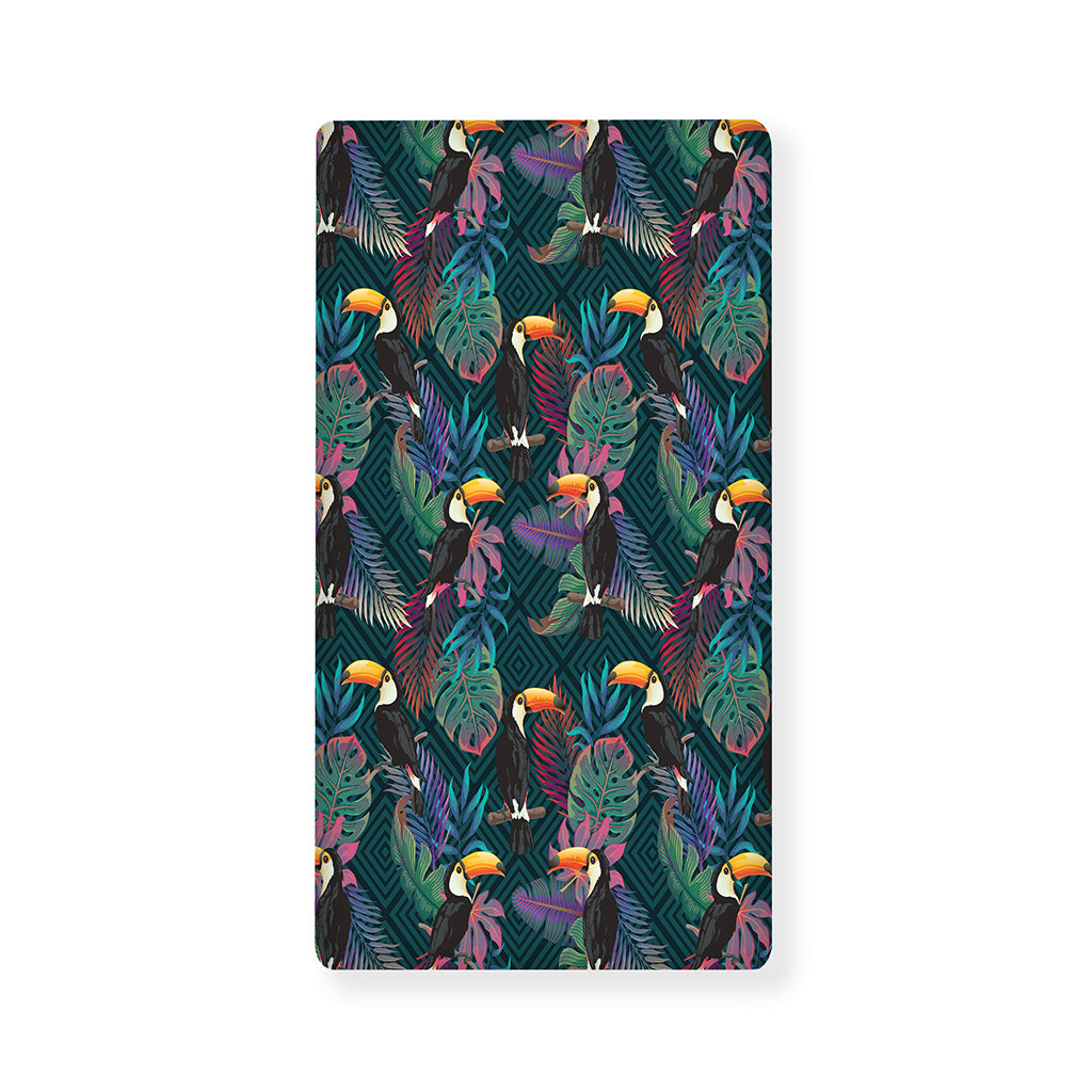Exotic Tropical Toucan Pattern Print Baby Crib Sheet