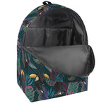 Exotic Tropical Toucan Pattern Print Backpack