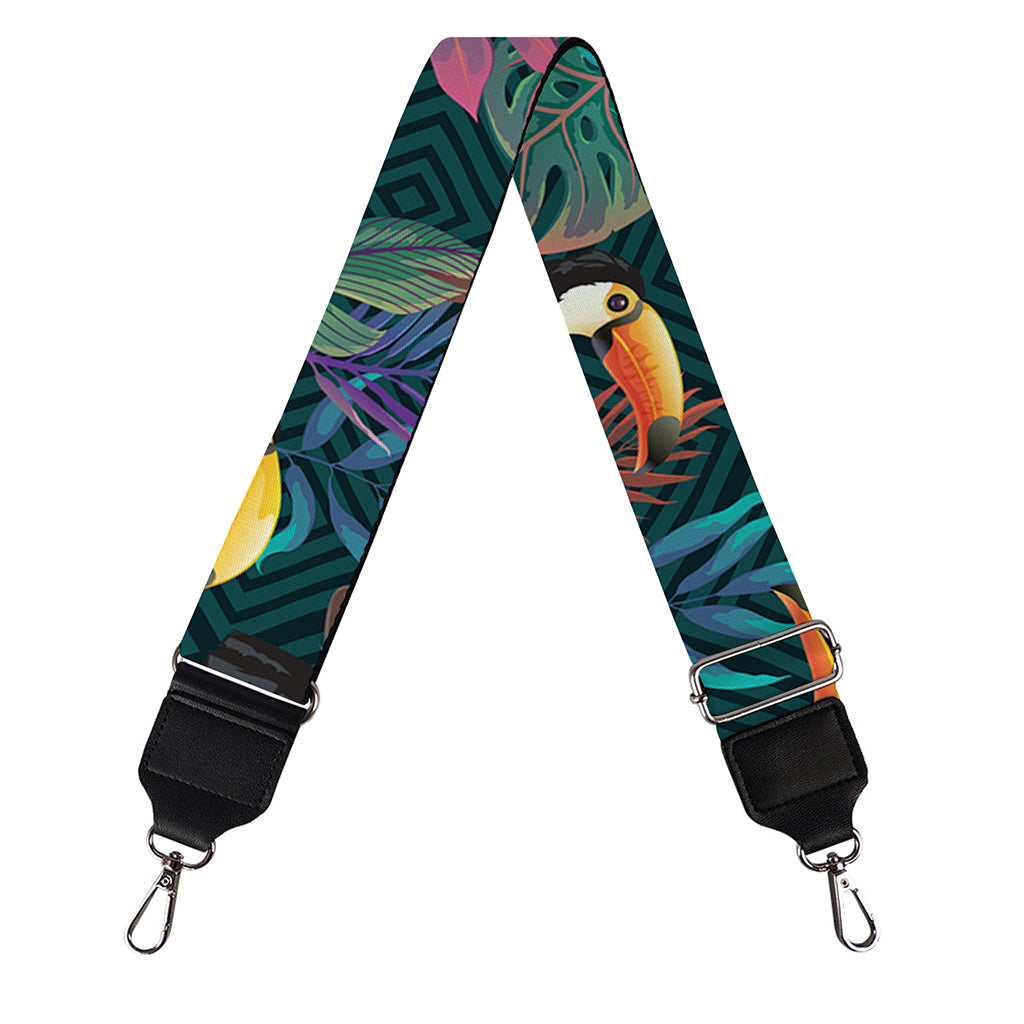 Exotic Tropical Toucan Pattern Print Bag Strap