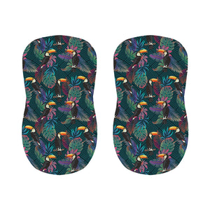 Exotic Tropical Toucan Pattern Print Bar Stool Covers