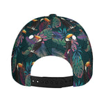 Exotic Tropical Toucan Pattern Print Baseball Cap