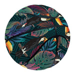 Exotic Tropical Toucan Pattern Print Basketball