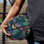 Exotic Tropical Toucan Pattern Print Basketball