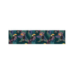 Exotic Tropical Toucan Pattern Print Bed Runner