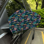 Exotic Tropical Toucan Pattern Print Car Side Mirror Covers