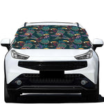 Exotic Tropical Toucan Pattern Print Car Windshield Snow Cover