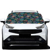 Exotic Tropical Toucan Pattern Print Car Windshield Snow Cover