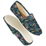 Exotic Tropical Toucan Pattern Print Casual Shoes
