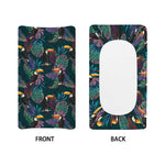 Exotic Tropical Toucan Pattern Print Changing Pad Cover