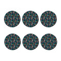 Exotic Tropical Toucan Pattern Print Coaster Set