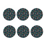Exotic Tropical Toucan Pattern Print Coaster Set