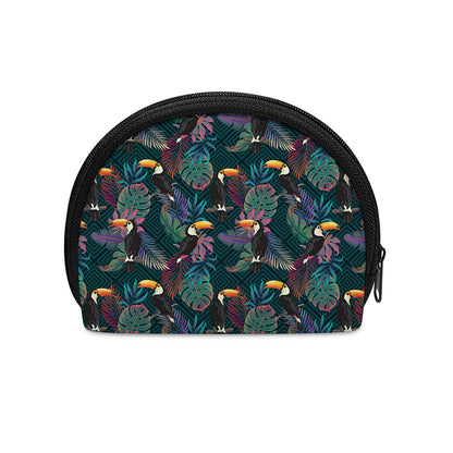 Exotic Tropical Toucan Pattern Print Coin Purse