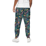 Exotic Tropical Toucan Pattern Print Cotton Pants