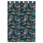 Exotic Tropical Toucan Pattern Print Curtain