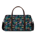 Exotic Tropical Toucan Pattern Print Duffle Bag