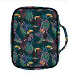 Exotic Tropical Toucan Pattern Print Front Pocket Bible Bag
