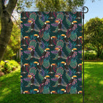 Exotic Tropical Toucan Pattern Print Garden Flag