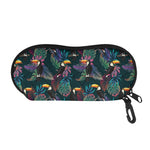 Exotic Tropical Toucan Pattern Print Glasses Case