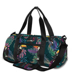 Exotic Tropical Toucan Pattern Print Gym Bag