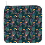 Exotic Tropical Toucan Pattern Print Hand Towel