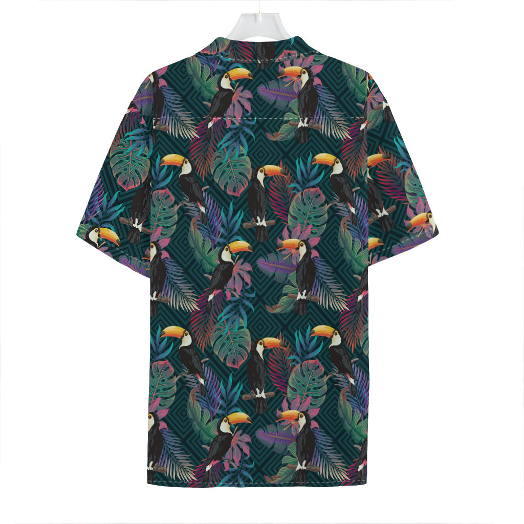 Exotic Tropical Toucan Pattern Print Hawaiian Shirt