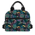 Exotic Tropical Toucan Pattern Print Insulated Lunch Bag