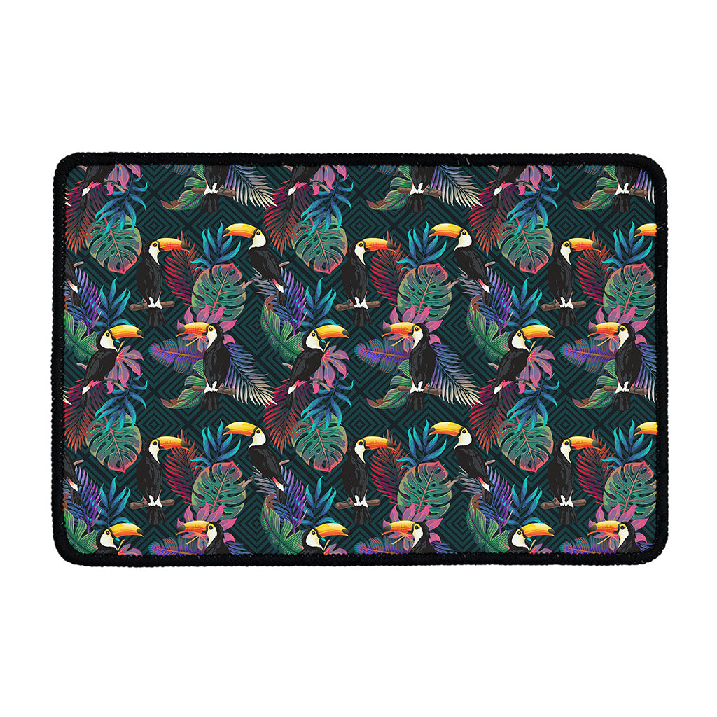 Exotic Tropical Toucan Pattern Print Kitchen Mat