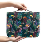 Exotic Tropical Toucan Pattern Print Leather Bible Cover