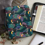 Exotic Tropical Toucan Pattern Print Leather Bible Cover
