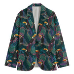 Exotic Tropical Toucan Pattern Print Men's Blazer