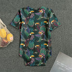 Exotic Tropical Toucan Pattern Print Men's Bodysuit