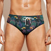 Exotic Tropical Toucan Pattern Print Men's Swim Briefs