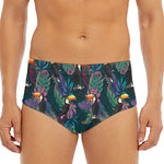 Exotic Tropical Toucan Pattern Print Men's Triangle Swim Briefs