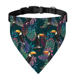 Exotic Tropical Toucan Pattern Print Over The Collar Dog Bandana